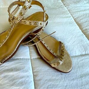 JLO Jennifer Lopez flats gold size 9/40